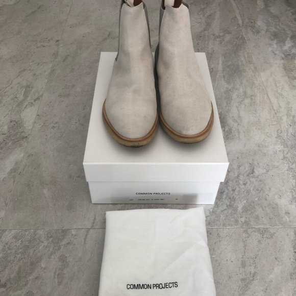 Common Projects Chelsea Boots Grey Suede (US7.5/40) - Picture 2 of 5